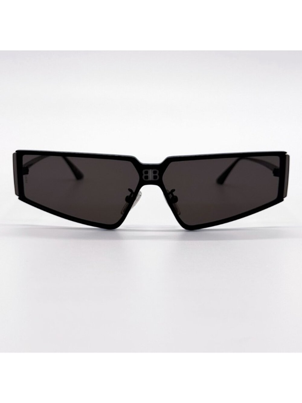 NEW BALENCIAGA BB0192S 001 SUNGLASSES BLACK SHIELD UNISEX EYEWEAR BALENCIAGA - Picture 5 of 11